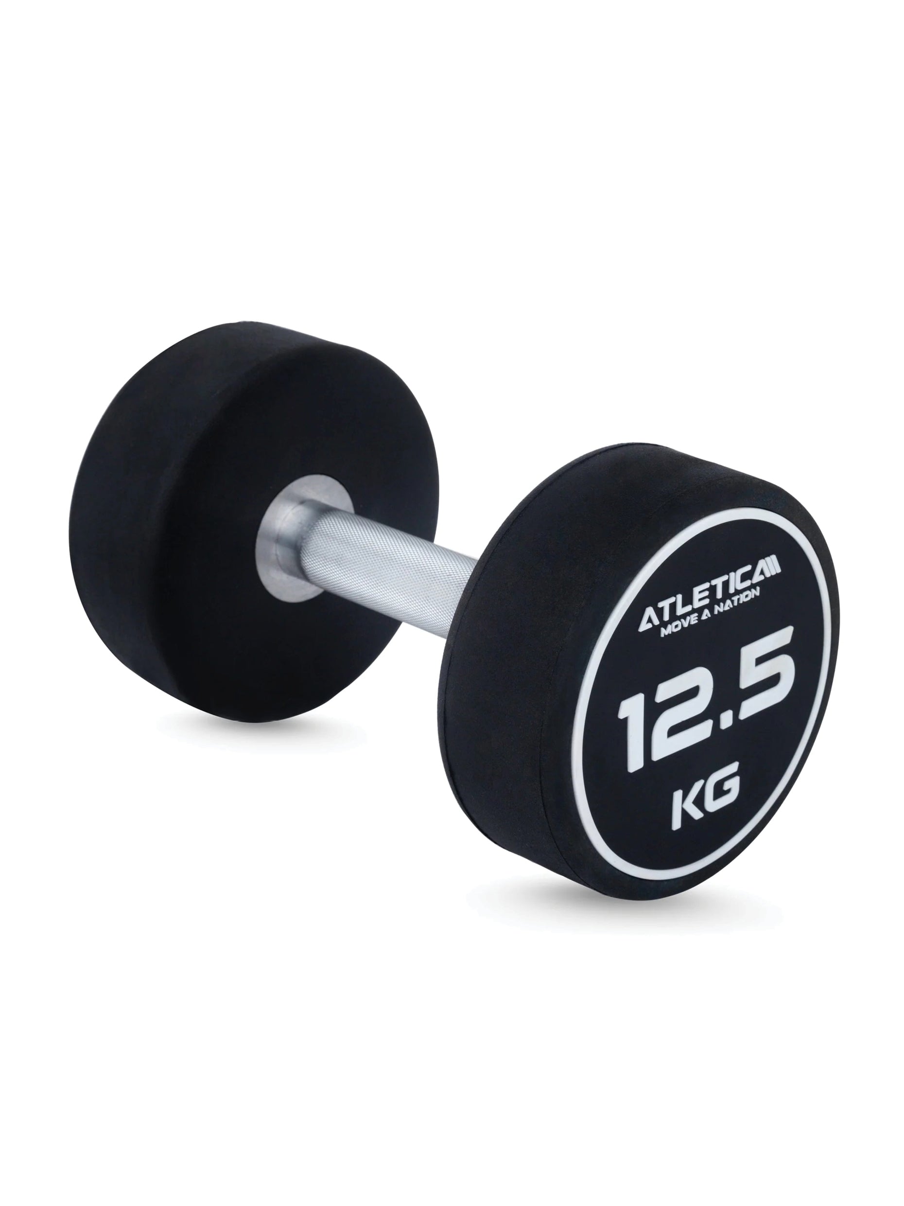 Gewichte: Rundhanteln, Polyurethan Rundhanteln (Paar)- Premium Design und Qualität | Extrem robust | Geruchsfrei | Gerader Griff mit Hartchrom | Paarweise von 5 bis 40 kg, #size_2-x-12-5-kg