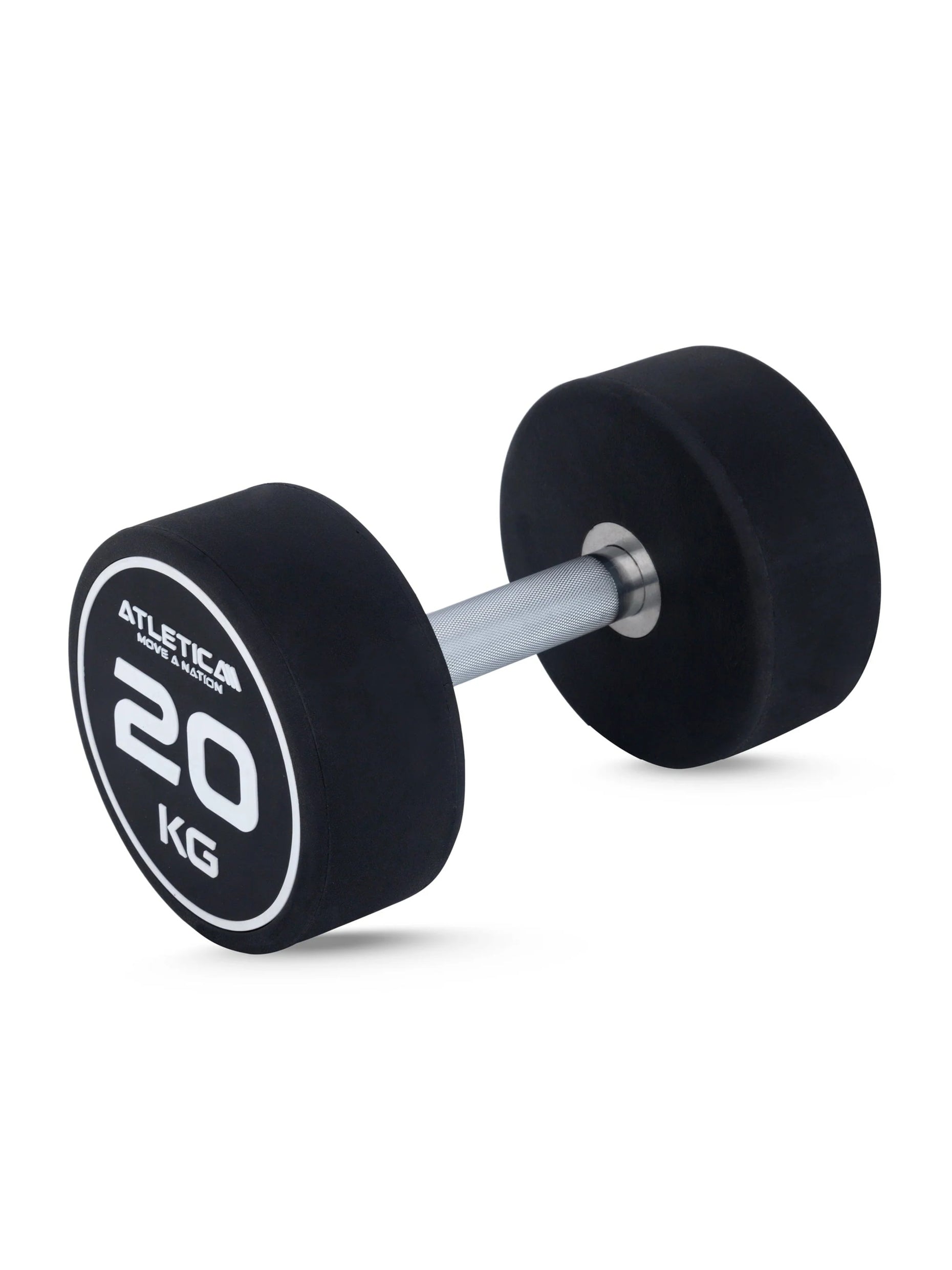 Gewichte: Rundhanteln, Polyurethan Rundhanteln (Paar)- Premium Design und Qualität | Extrem robust | Geruchsfrei | Gerader Griff mit Hartchrom | Paarweise von 5 bis 40 kg, #size_2-x-20-kg