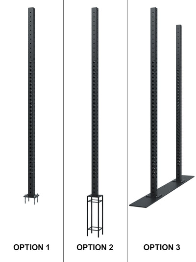 Outdoor Series Power Rack, Optionen für Bodenverankerung