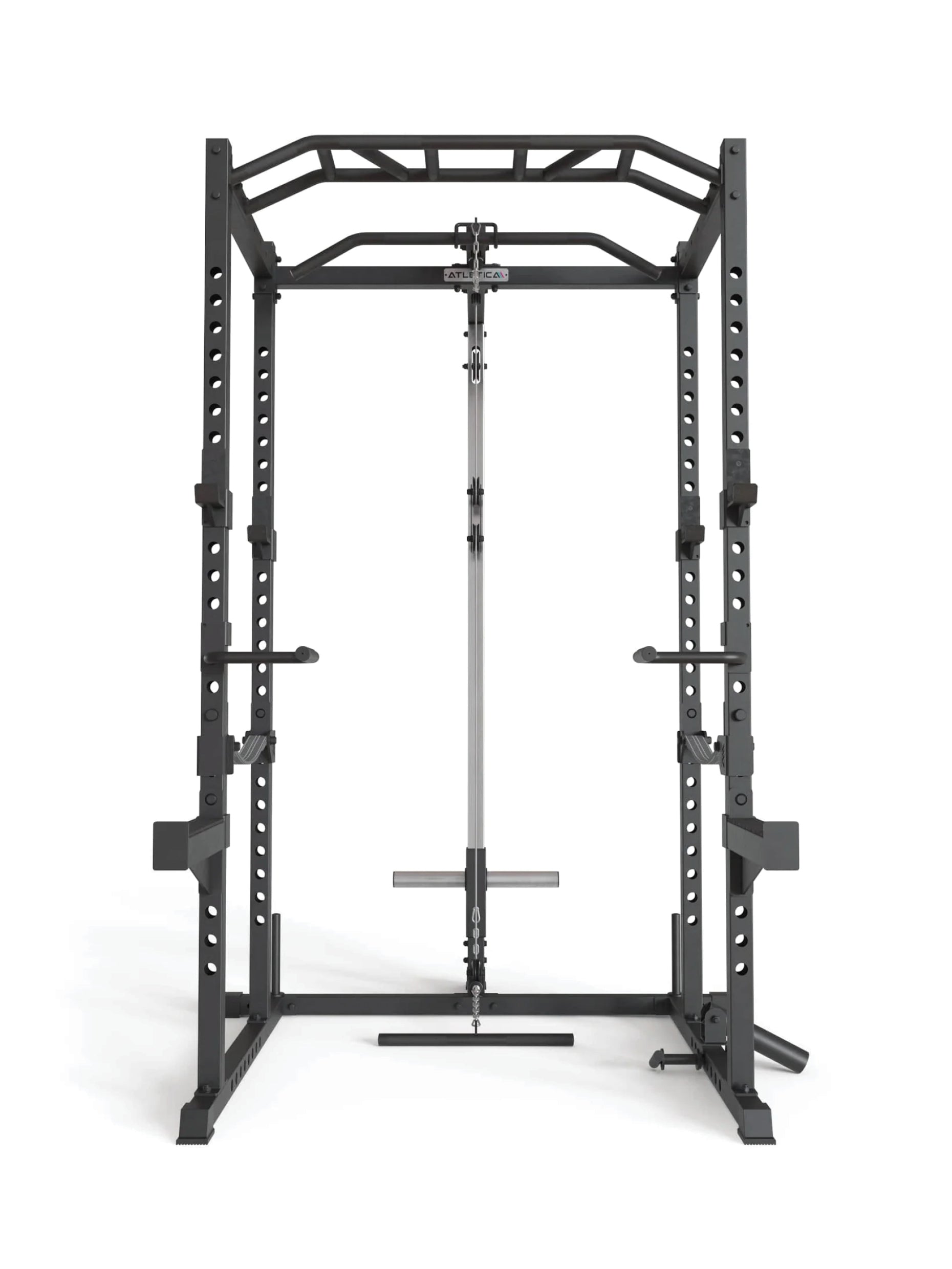Power Rack mit Vollausstattung R5 Combat,  für das Krafttraining mit Hantelbank und Gewichten zu Hause, #size_213-cm