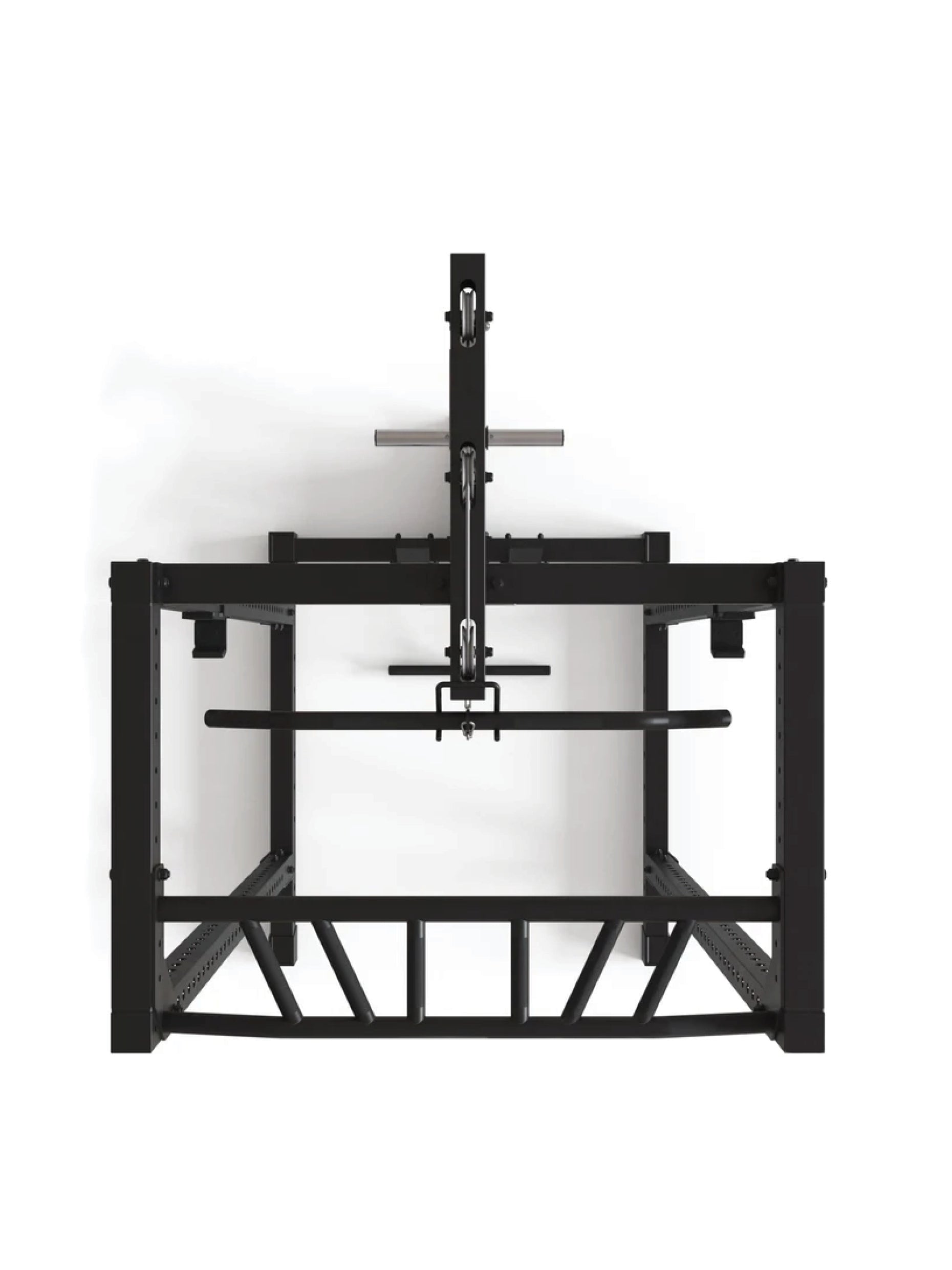 Squat Rack R7-Base Plate mit Latzug & Ruderstation: #size_224-cm