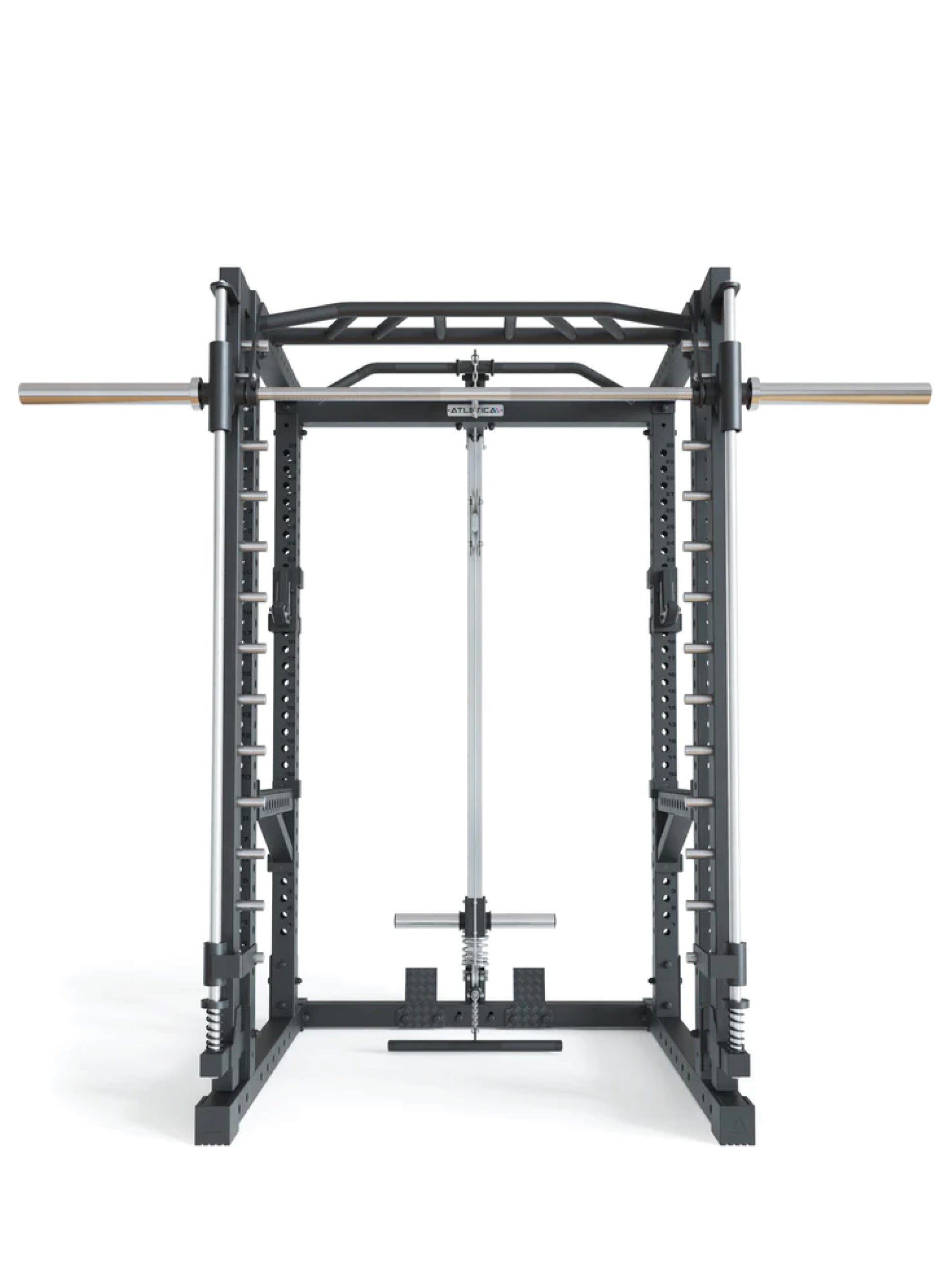 Power Rack R7-Forge: Latzug & Langhantel, #size_224-cm