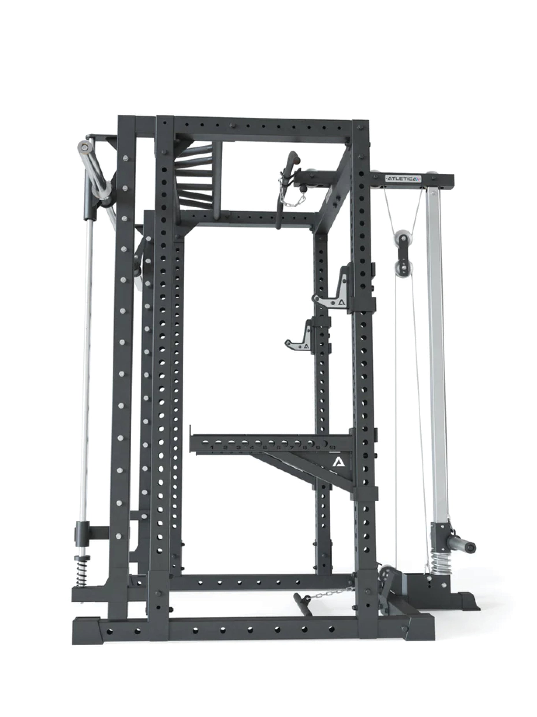 Power Rack R7-Forge: Smith kann optional vor oder hinter dem Rack angebracht werden, #size_224-cm