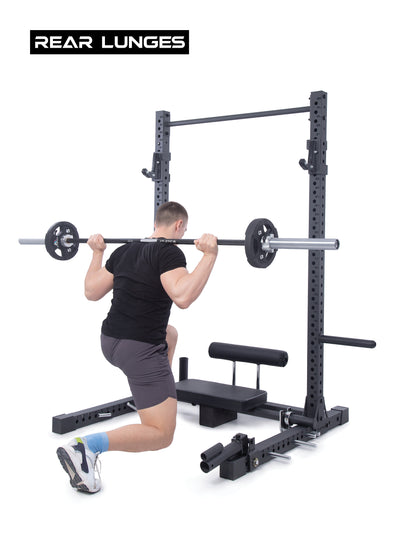 Squat Rack R7-GHD Rack: 77 kg | Pull-Up Bar, Premium J-Hooks, Bar Holder & Band Pegs