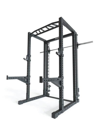 Power Rack R7-Reeve: Squat Rack mit Smith Machine und Klimmzugstange | Kompaktes Basisrack für Grundübungen | Calisthenics | Kniebeugen | Bankdrücken | Schulterdrücken | Rudern, #size_220-cm