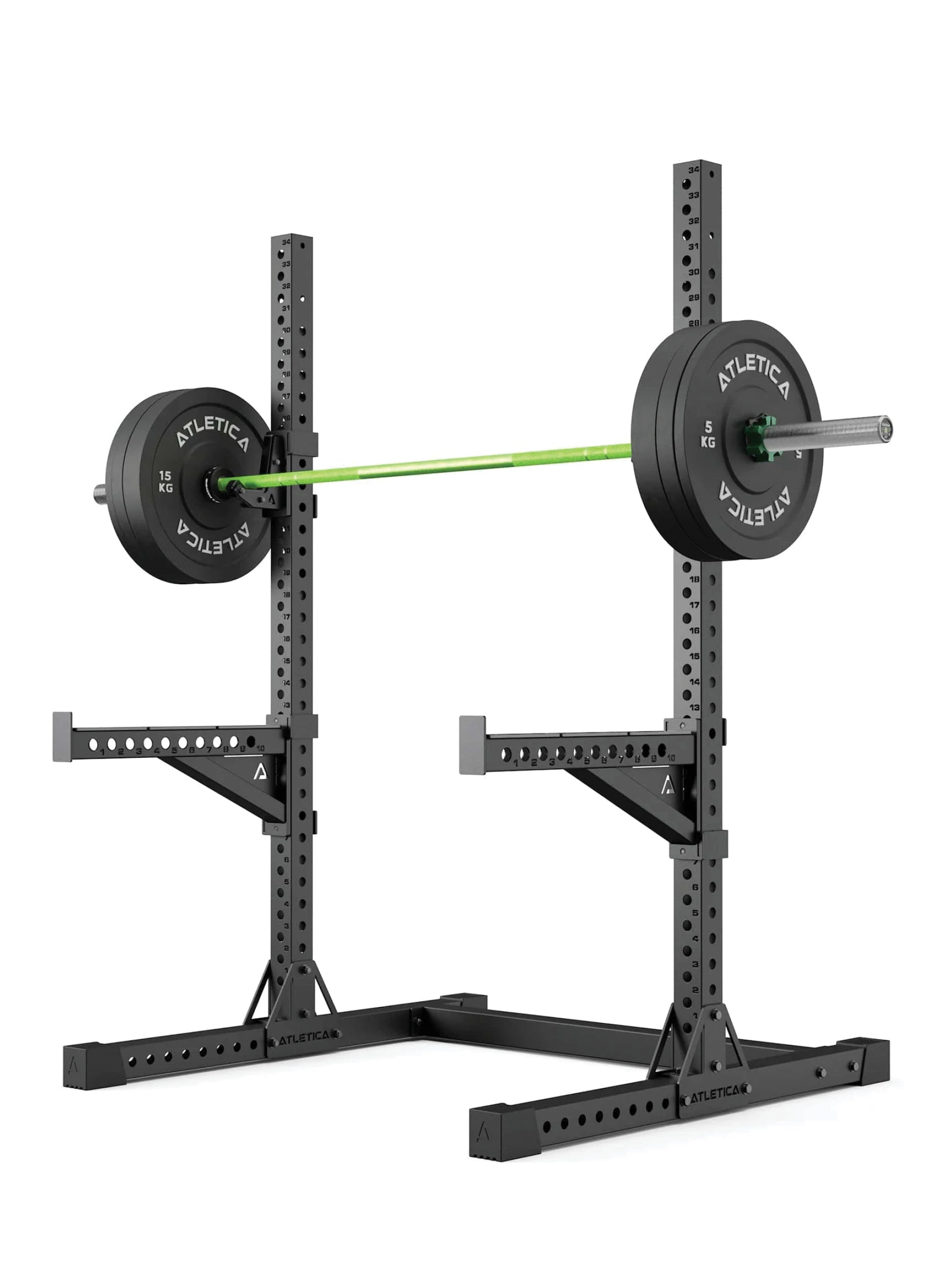 ATLETICA R7 Squat Rack Force Set | Barbell & Bumper Plates