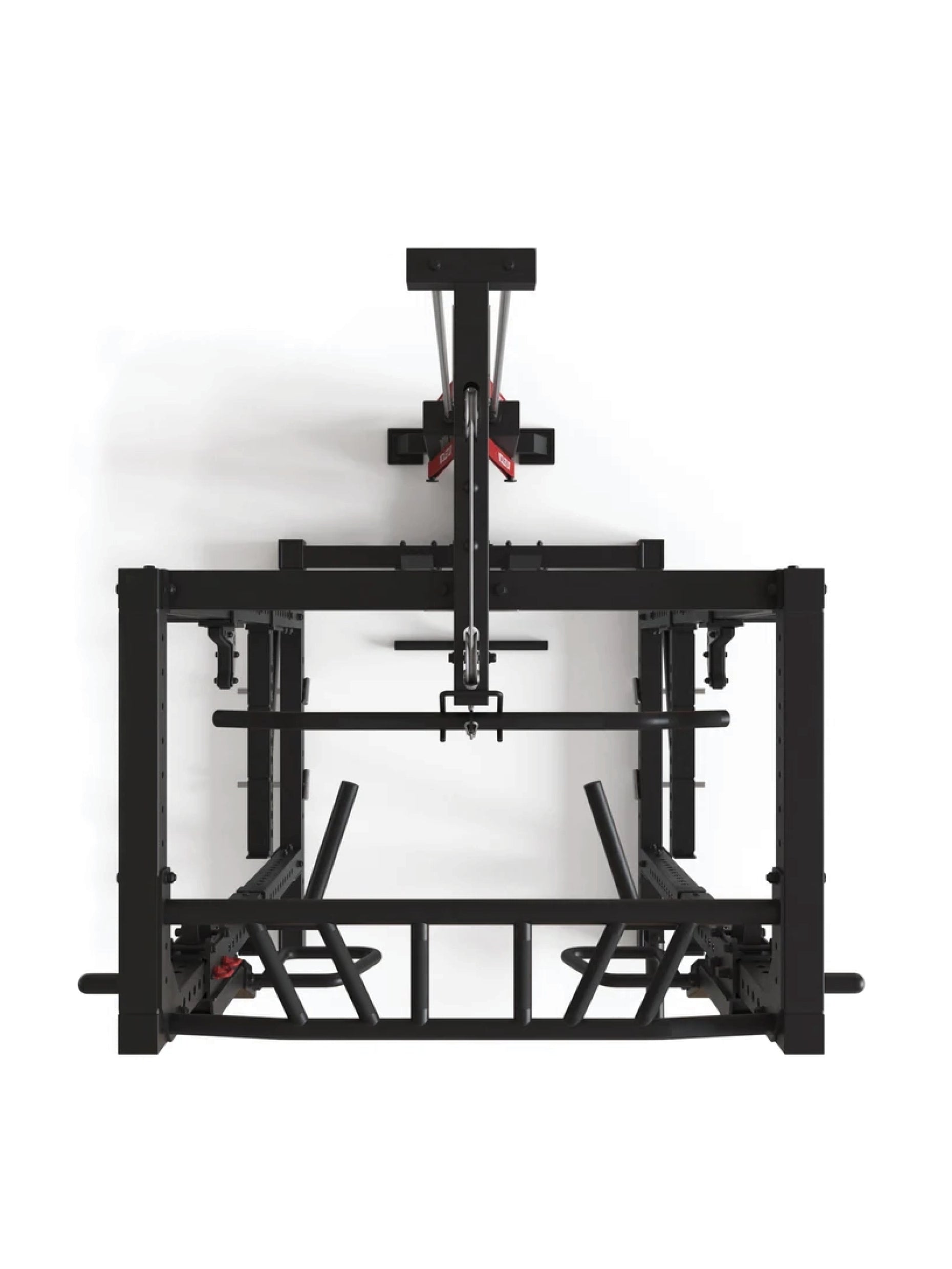 Full Rack R7-Stryker: 90kg oder 120kg. Squat Rack | Latzug, Ruderstation & Jammer Arms, #size_200-cm