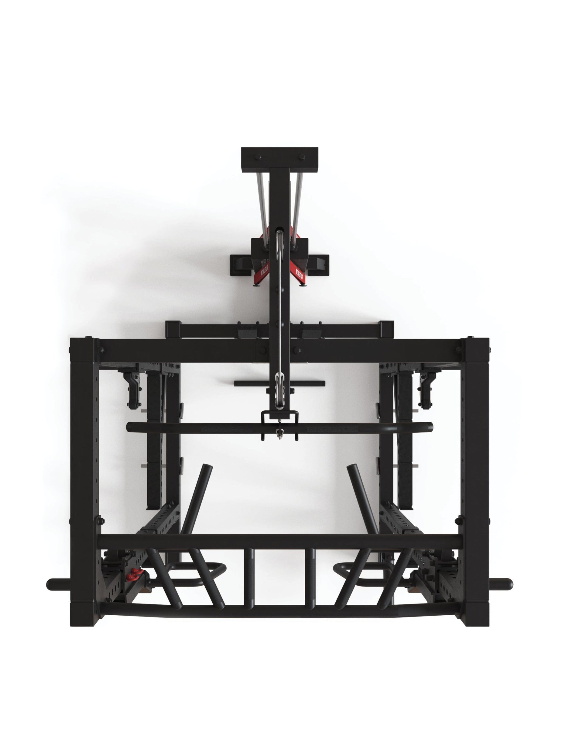 Full Rack R7-Stryker: 90kg oder 120kg. Squat Rack | Latzug, Ruderstation & Jammer Arms, #size_220-cm