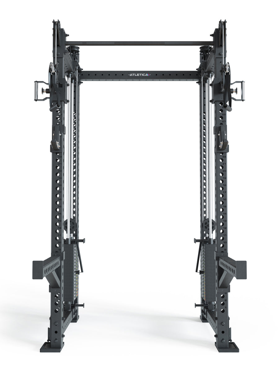 Power Racks: R8 R8 Bradley | mit 2x90kg seitlichen Gewichtsblocks, #size_mittel