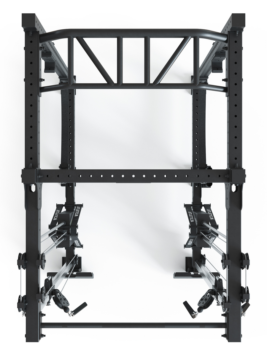 Full Rack R8-Duality Pro Medium: Doppelter Kabelzug | 2x90 kg Steckgewicht 