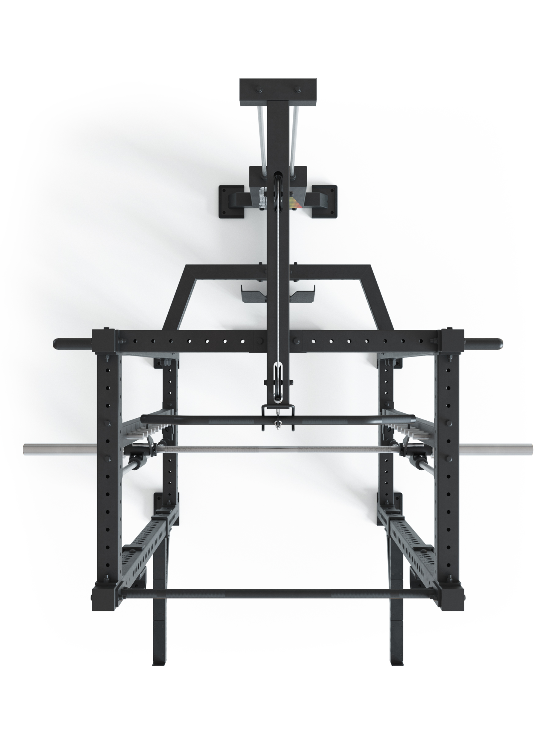 Power Rack R8 SPECTRE Medium #variante_inklusive-latzug-weight-stack-steckgewichte