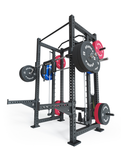 Power Rack R8 SPECTRE Medium  #variante_inklusive-latzug-weight-stack-steckgewichte