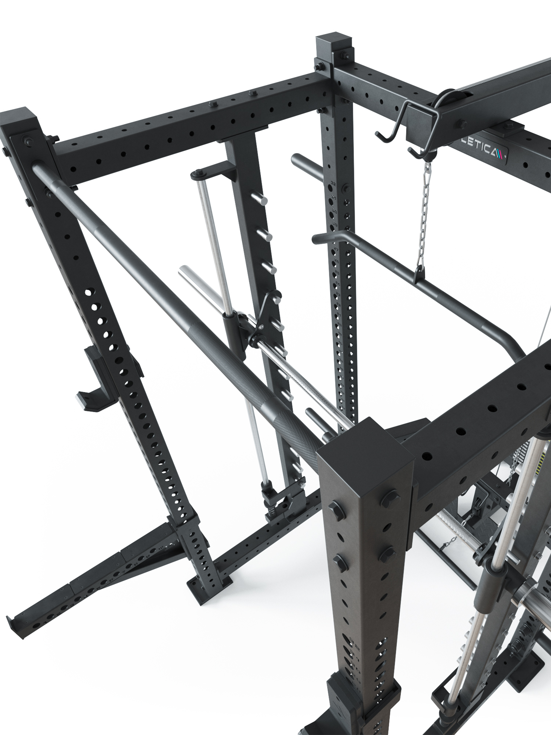 Power Rack Spectre R8 Serie #variante_inklusive-latzug-weight-stack-steckgewichte