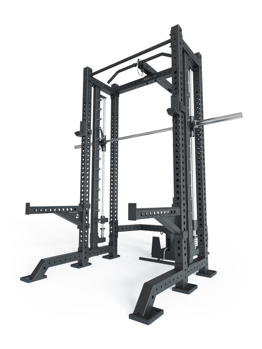 Power Rack R8 SPECTRE Short #variante_inklusive-latzug-weight-stack-steckgewichte
