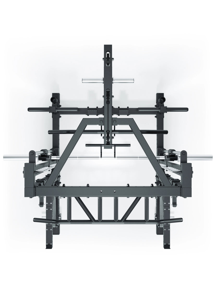 ATLETICA R7 Squat Rack mit Latzug und Multipresse Nemesis 70x70 Uprights R7 Serie #size_203-cm