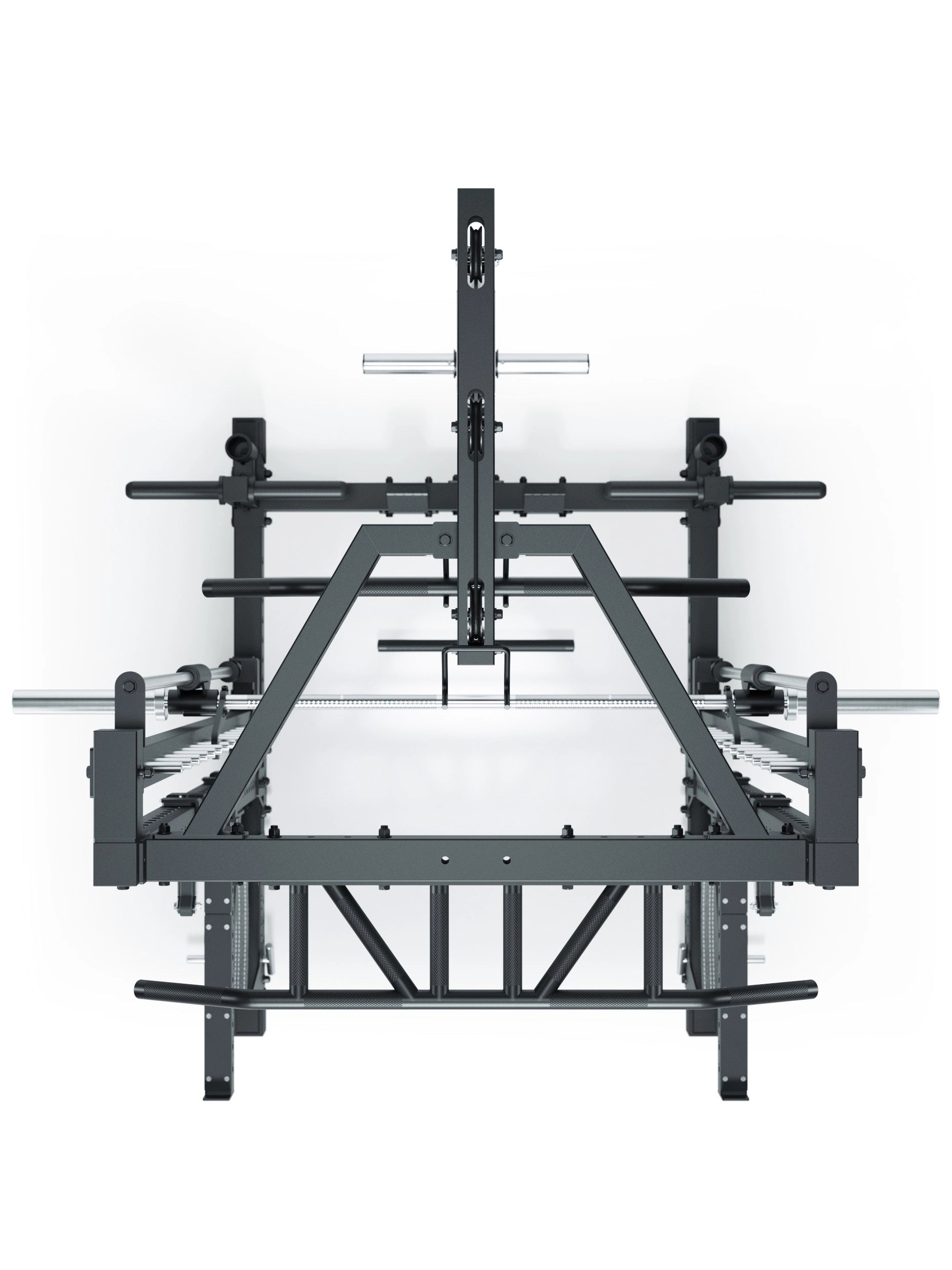 ATLETICA R7 Squat Rack mit Latzug und Multipresse Nemesis 70x70 Uprights R7 Serie #size_223-cm