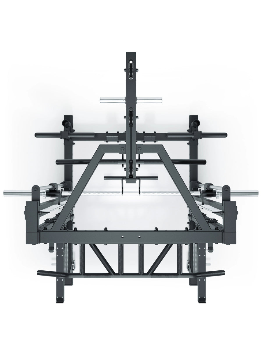 ATLETICA R7 Squat Rack mit Latzug und Multipresse Nemesis 70x70 Uprights R7 Serie #size_223-cm