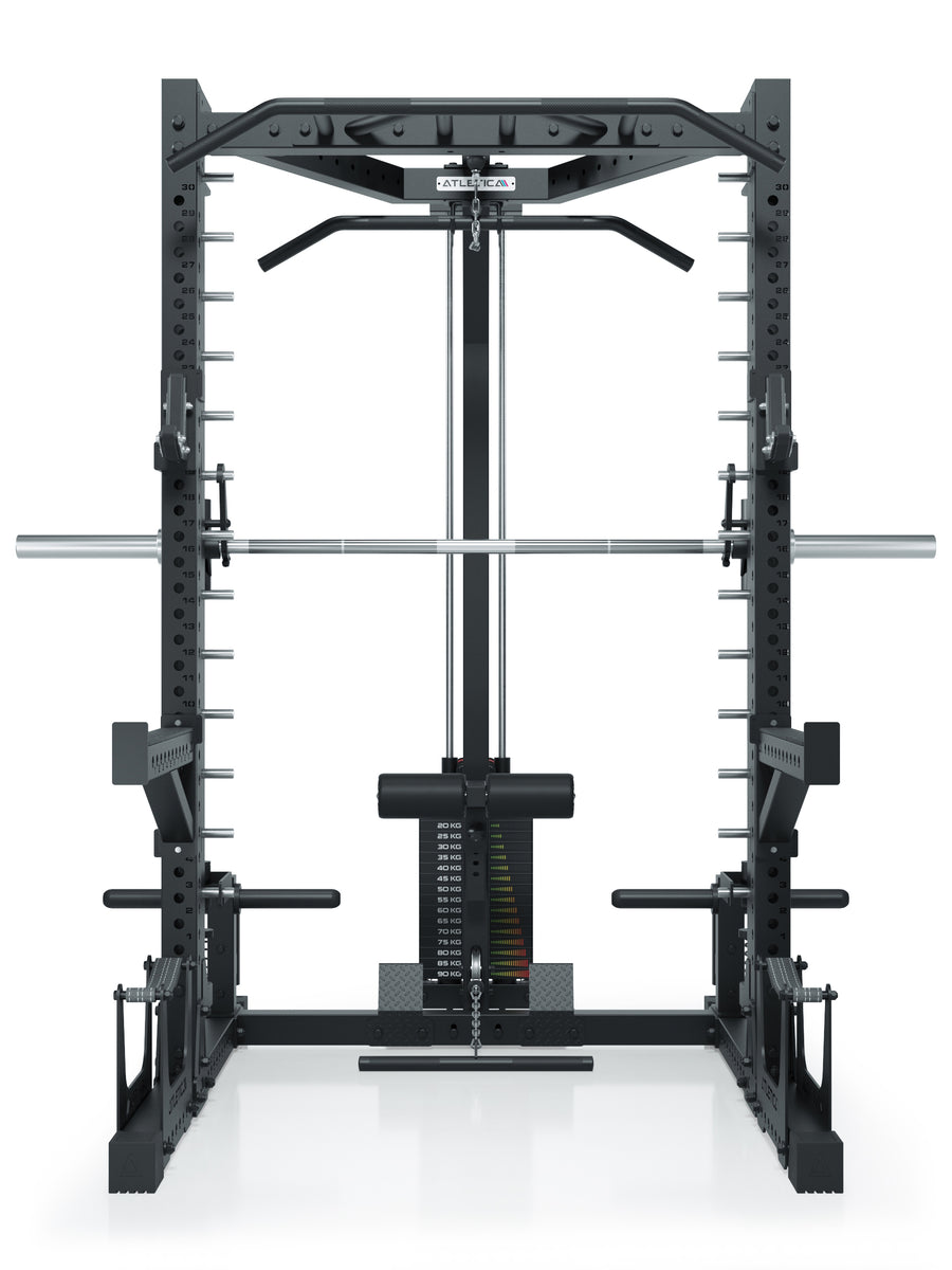 Squat Rack mit Multipresse und 125kg Latzug R7 Nemesis