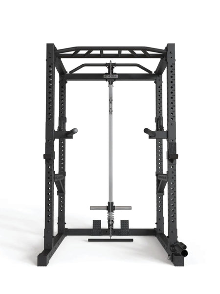 Power Rack R7-Cage: Squat Cage mit Latzug und Ruderstation, #size_220-cm