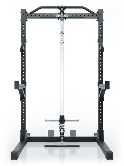 Squat Cage R7 Rider Plate Load: Squat Rack mit integriertem Latzug