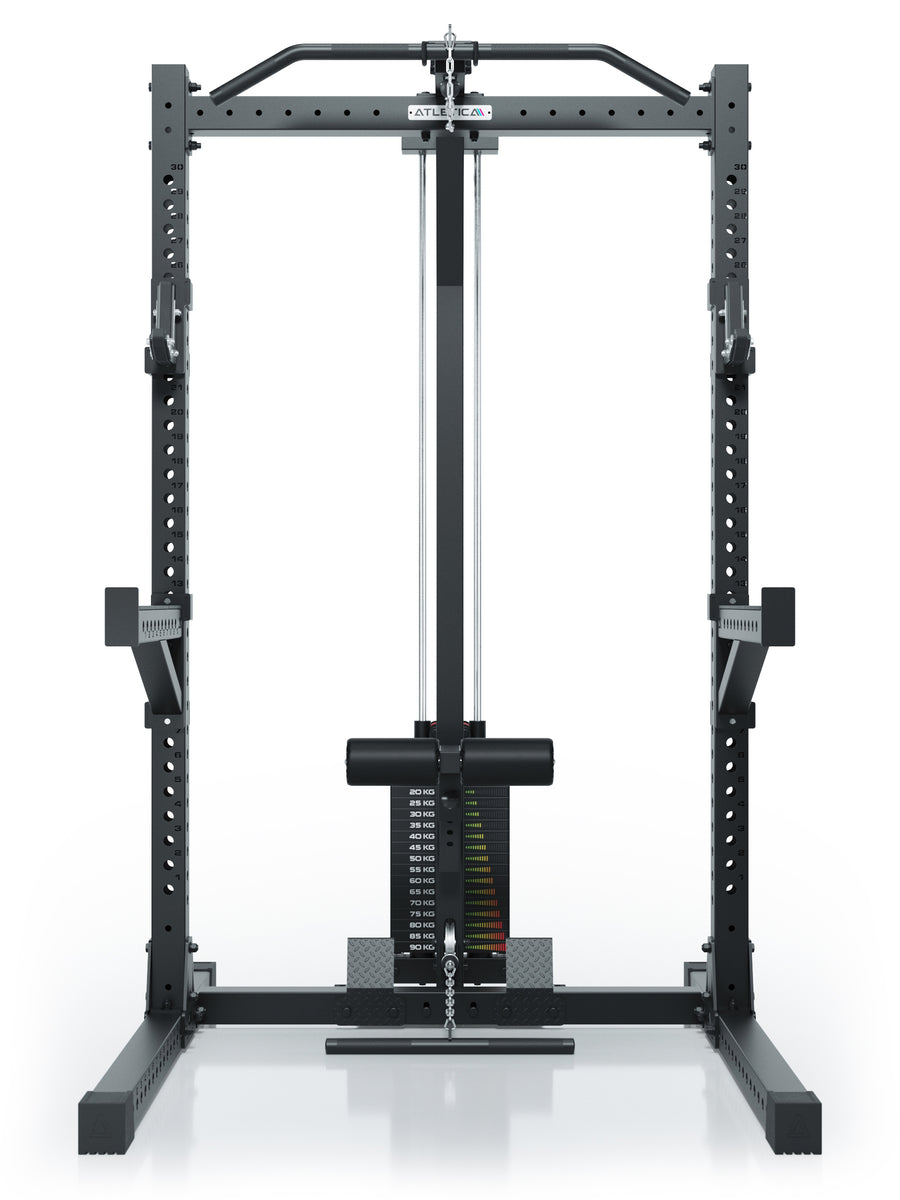 ATLETICA R7 Rider Squat Rack mit Steckgewichten 125kg