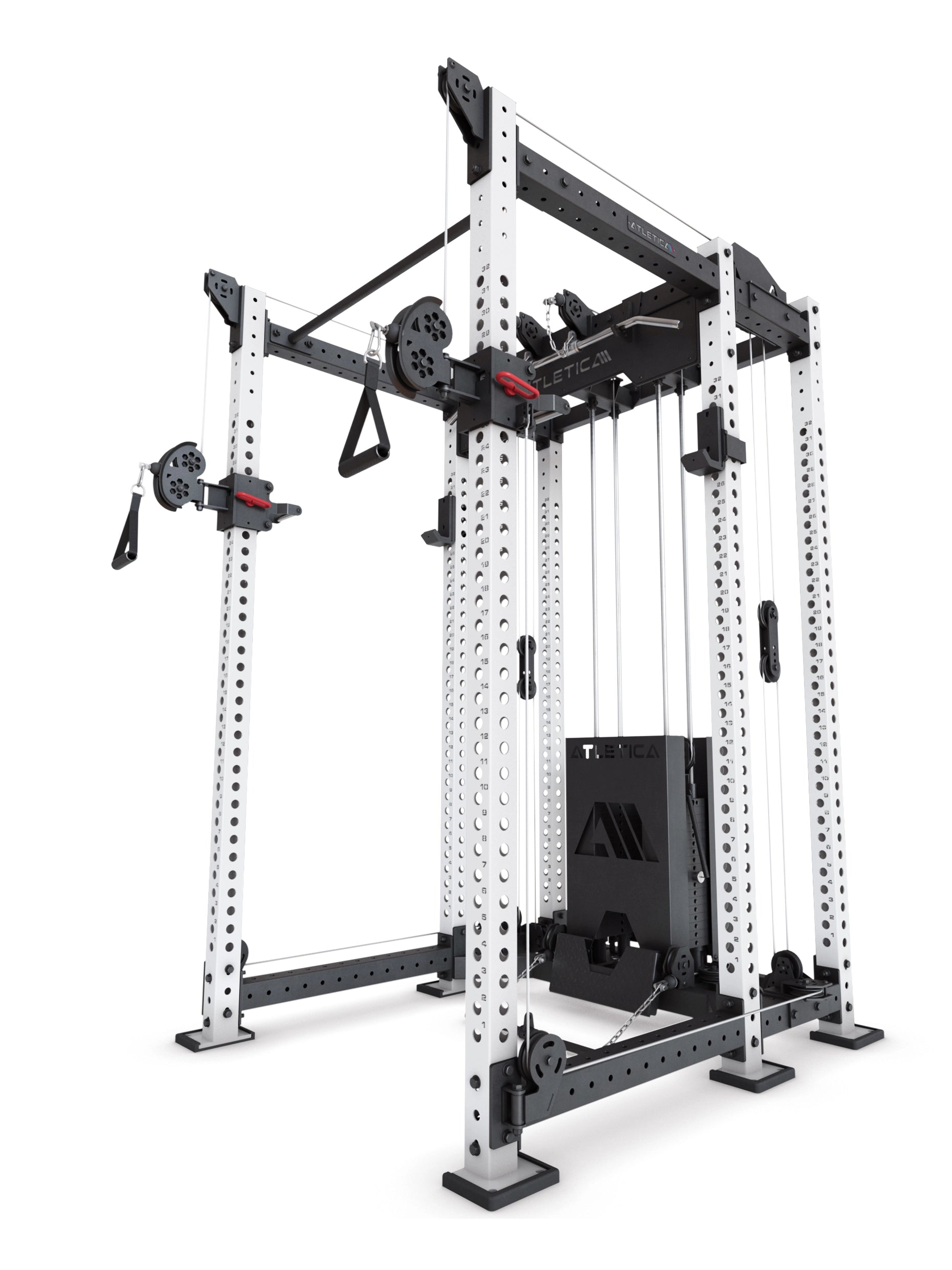 ATLETICA R8 Alpha Power Rack| Cable Station with Lat Pulldown