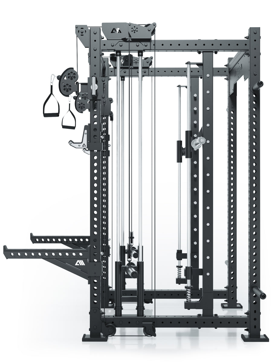 Power Rack R8 Bradley | Plate Loaded mit Gewichten #variante_combat