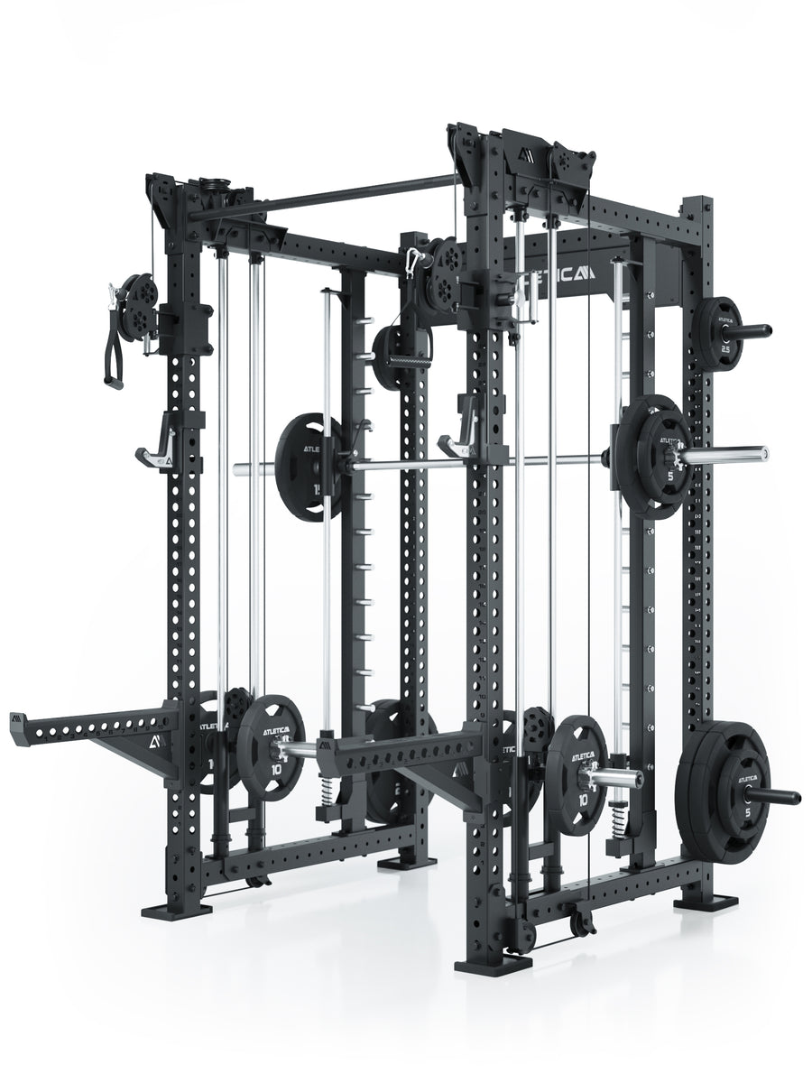 Power Rack R8 Bradley | Plate Loaded mit Gewichten #variante_combat