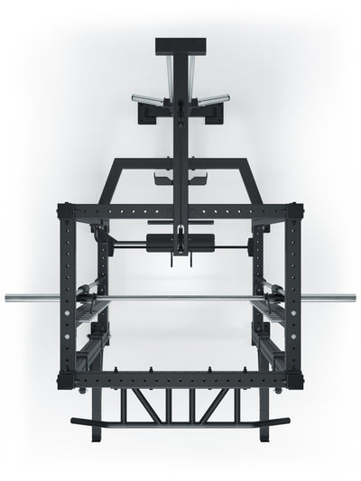 ATLETICA R8 Power Cage: Plate Loaded | Ergo Latzuggriff | Leg Blocker | J-Hooks und Safety Spotter