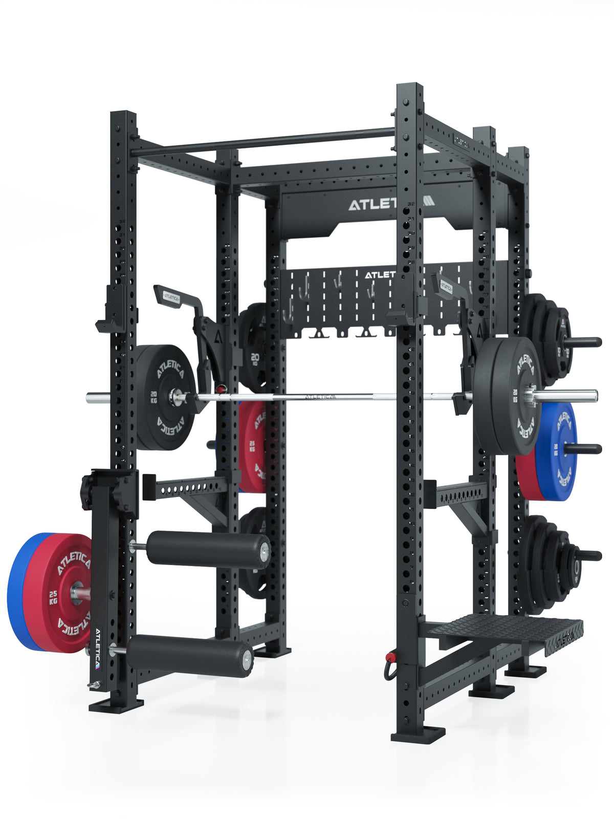 ATELTICA R8 LEGEND | Power Rack with Leg Curl Attachment