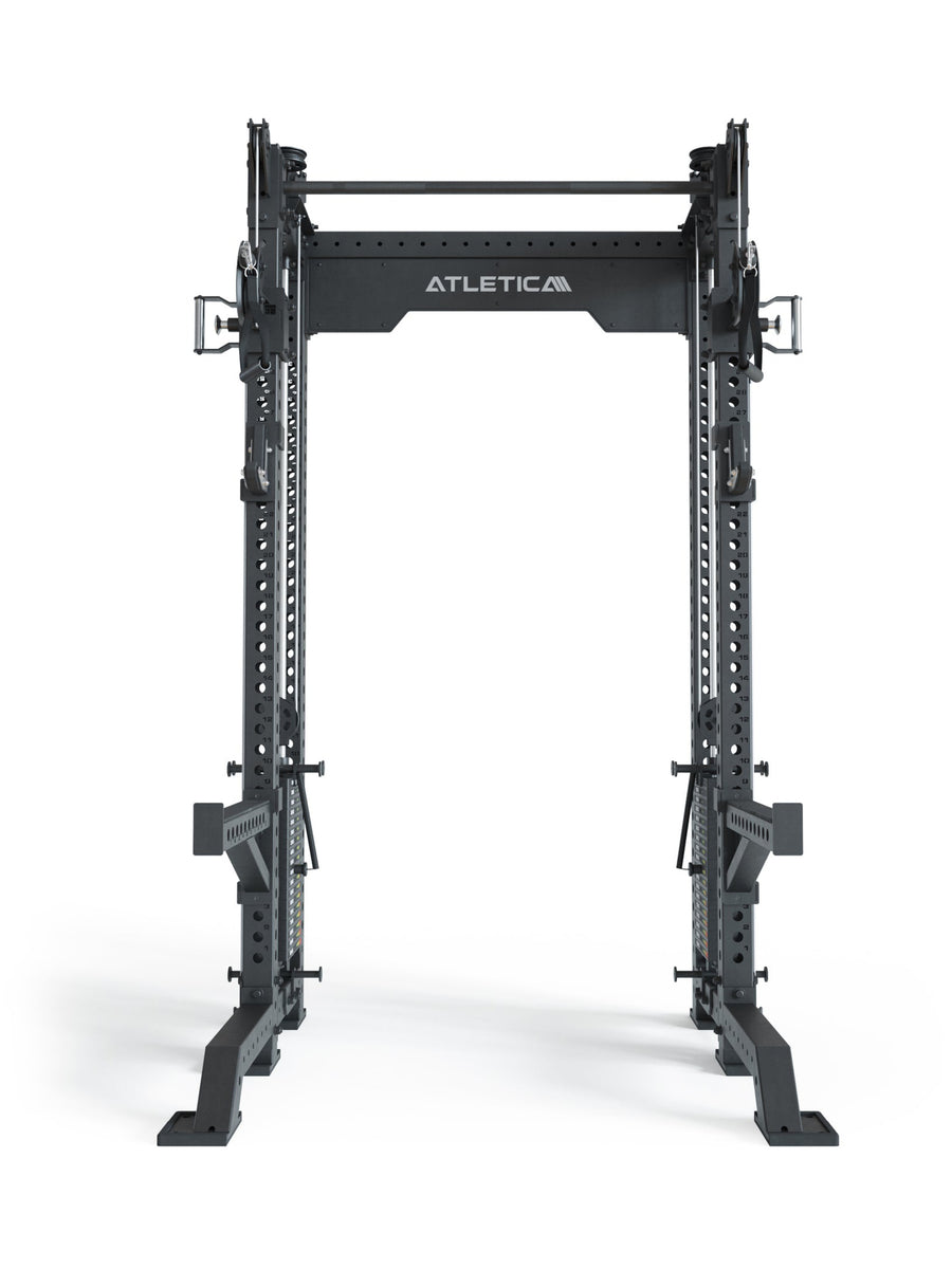 Power Racks: R8 R8 Bradley | mit 2x90kg seitlichen Gewichtsblocks, #size_kurz