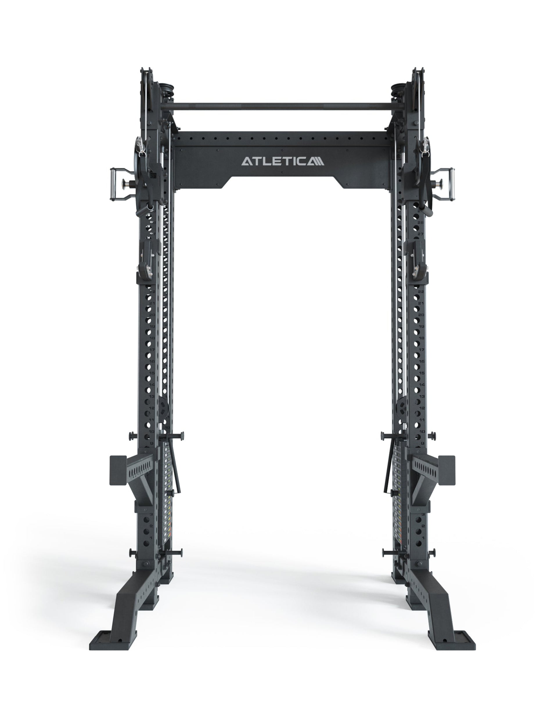 Power Racks: R8 R8 Bradley | mit 2x90kg seitlichen Gewichtsblocks, #size_kurz