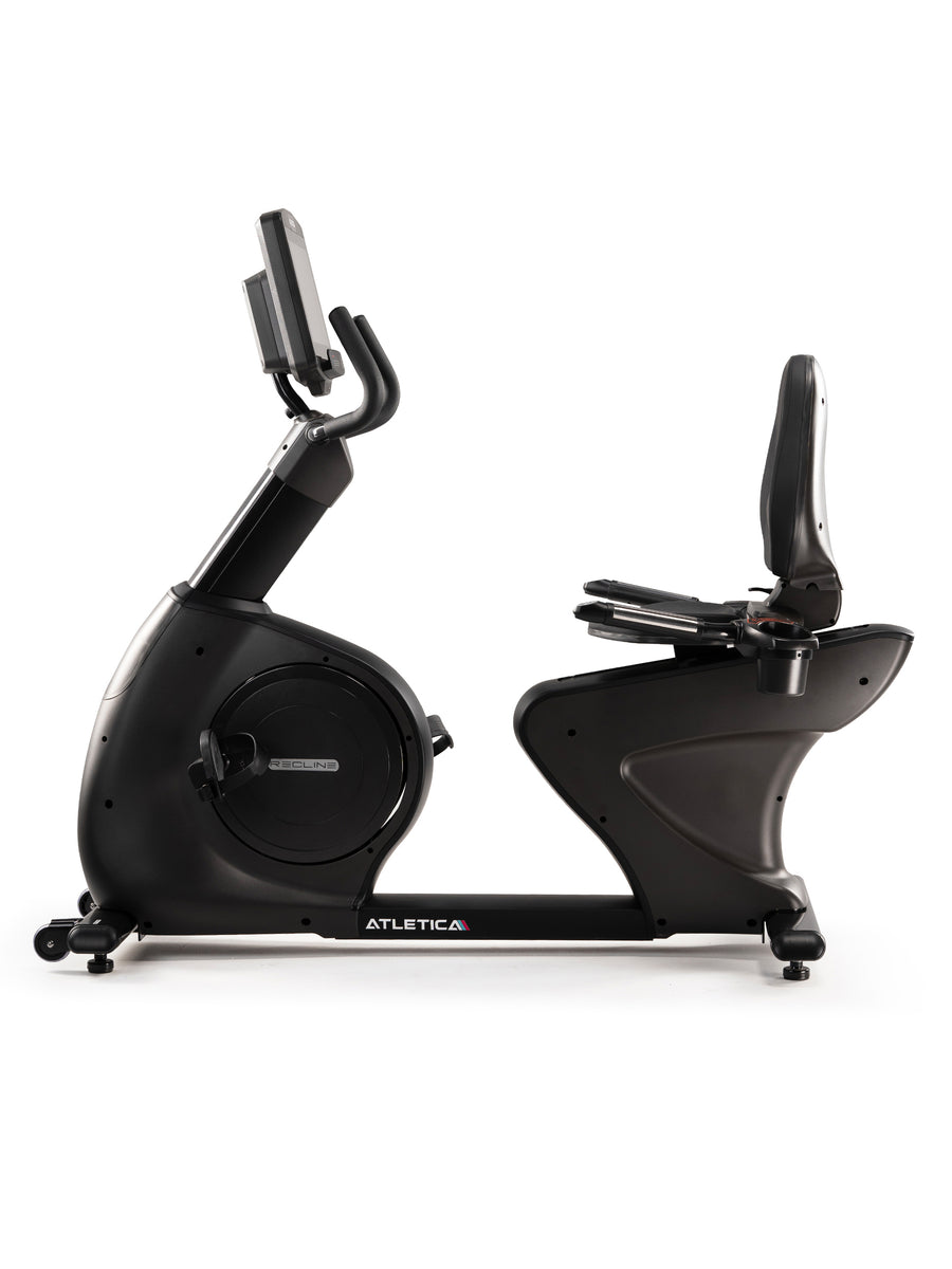 ATLETICA ReCline Recumbent Bike für das Fitnessstudio: Dualer Riemen