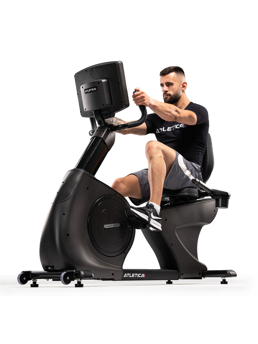 ATLETICA Rec-Spin Recumbent Bike für das Fitnessstudio: Bietet eine Spitzenleistung für mäßige bis intensive Workouts 