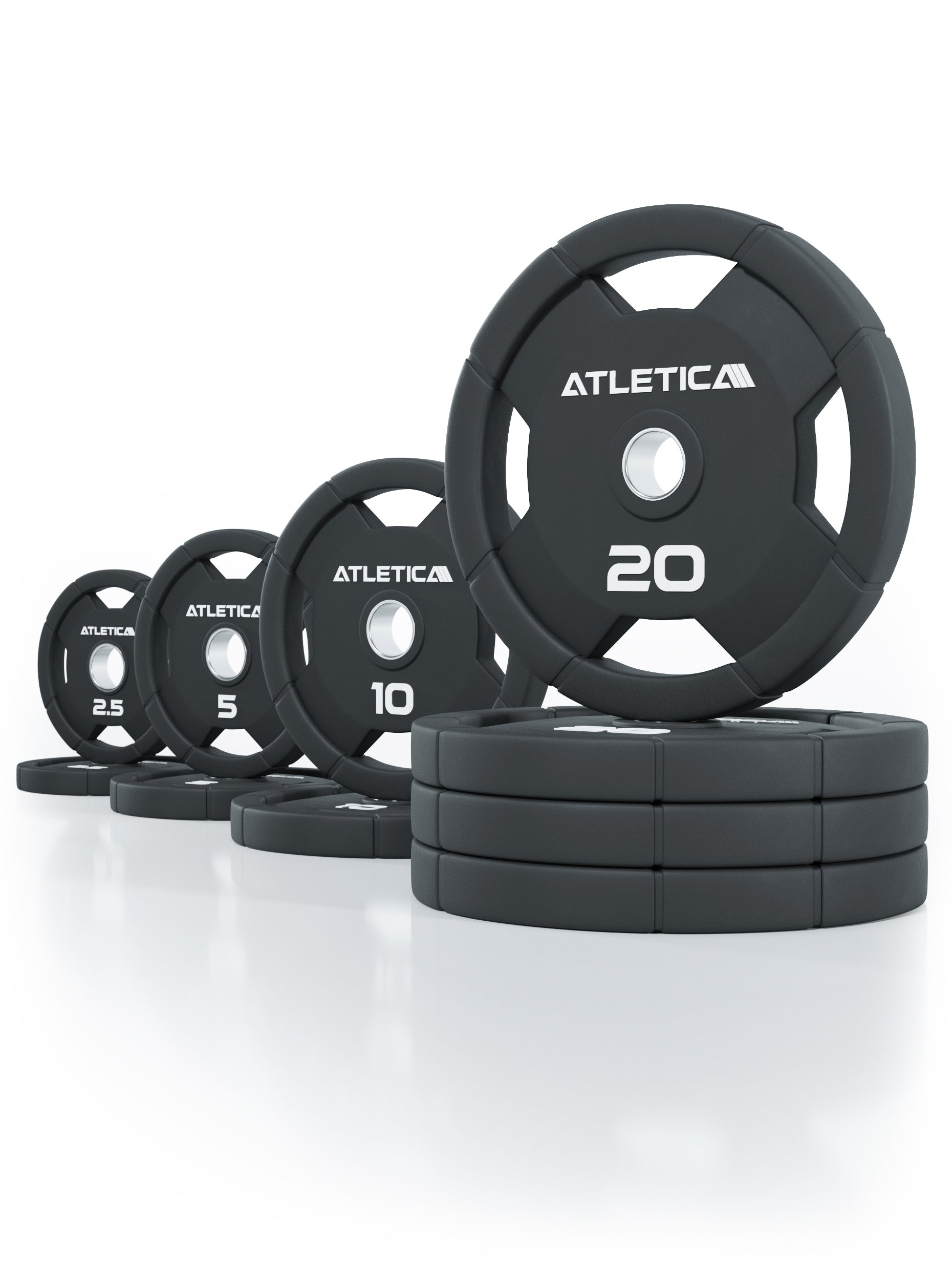 4H Gripper Plates | Ensemble de 115 kg | Disques de poids en caoutchouc