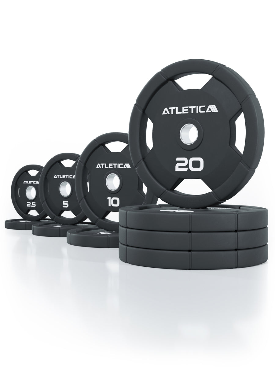 4H Rubber Plates | 115kg Set | Rubber-Coated Weight Plates