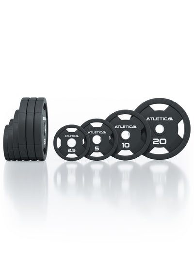 4H Rubber Plates | 115 kg Set | Gummerade viktskivor