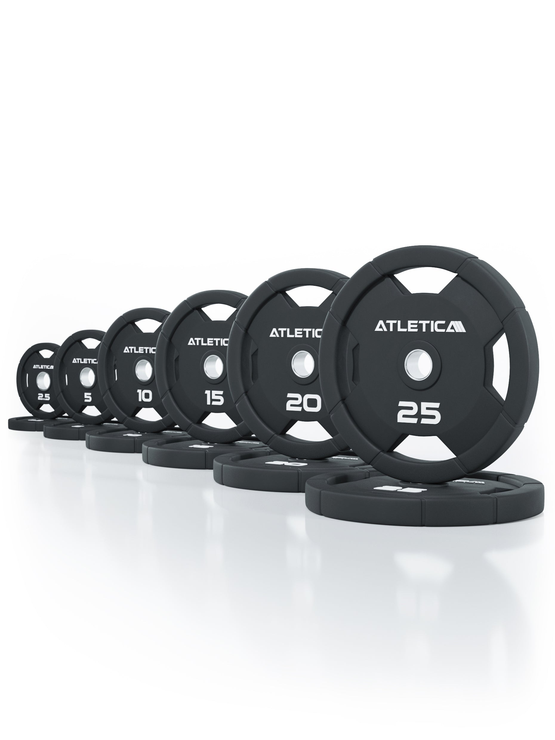 4H Gripper Plates | Ensemble de 155 kg | Disques de poids en caoutchouc