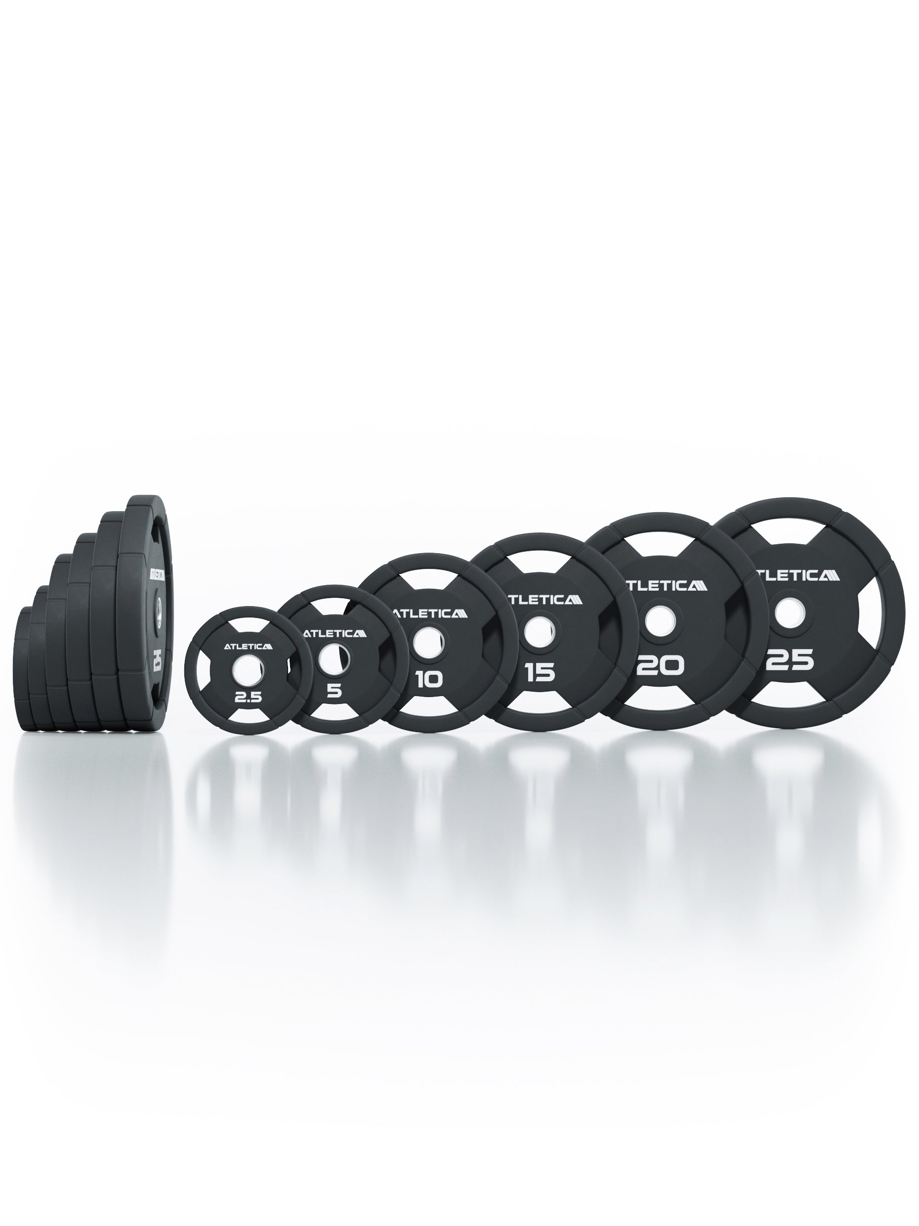 4H Gripper Plates | Ensemble de 155 kg | Disques de poids en caoutchouc