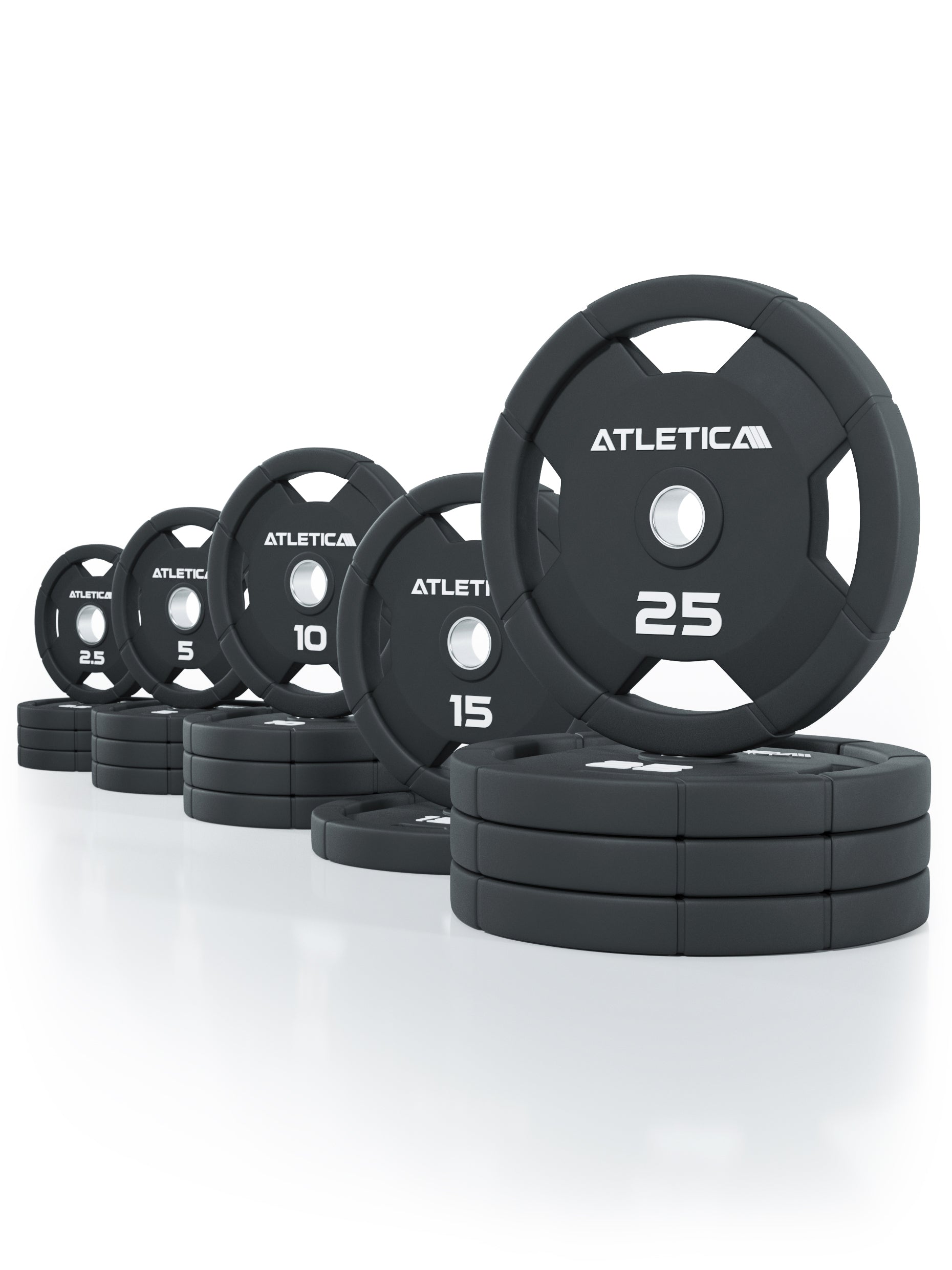 4H Gripper Plates | Ensemble de 200 kg | Disques de poids en caoutchouc