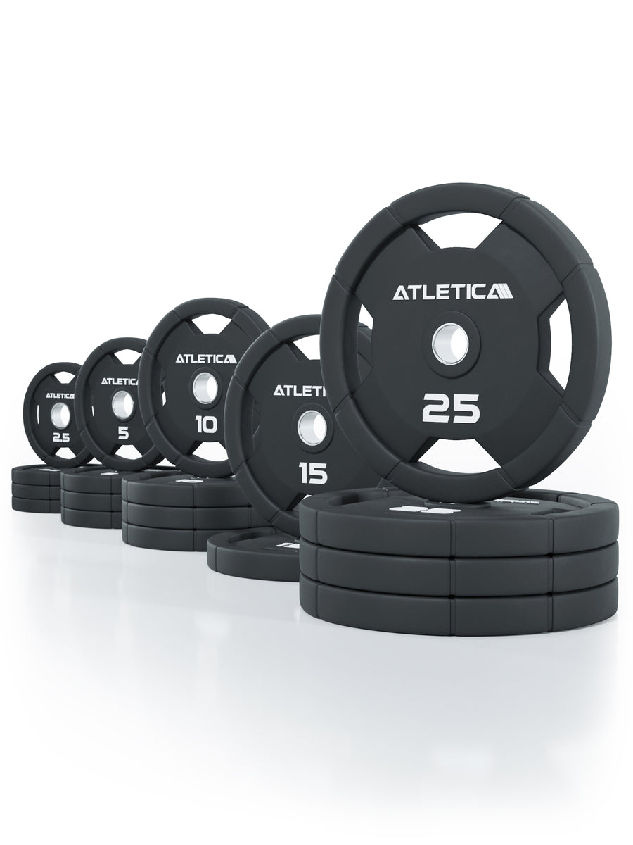 4H Rubber Plates | 200kg Set | Rubber-Coated Weight Plates