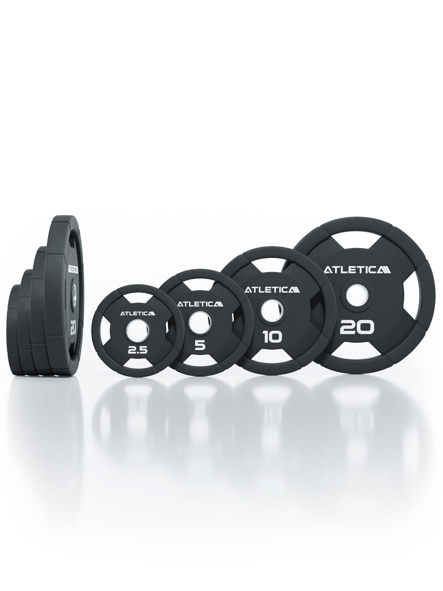 4H Rubber Plates | Set da 75 kg | Dischi per bilanciere gommati