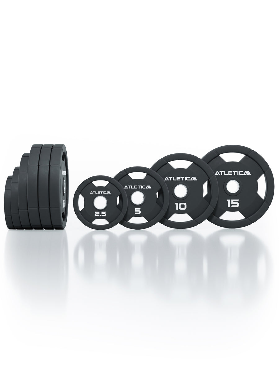 4H Rubber Plates | 95kg Set | Rubber-Coated Weight Plates