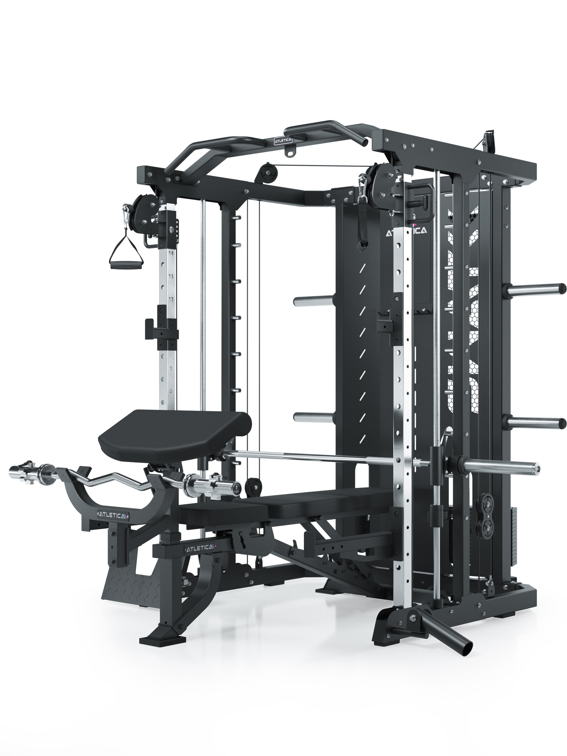 Kraftmaschinen:  SWAT Inkl. Smith Machine & Dualer Kabelzug Station mit 2x75 kg Gewichtsblock, #variante_set-reloaded