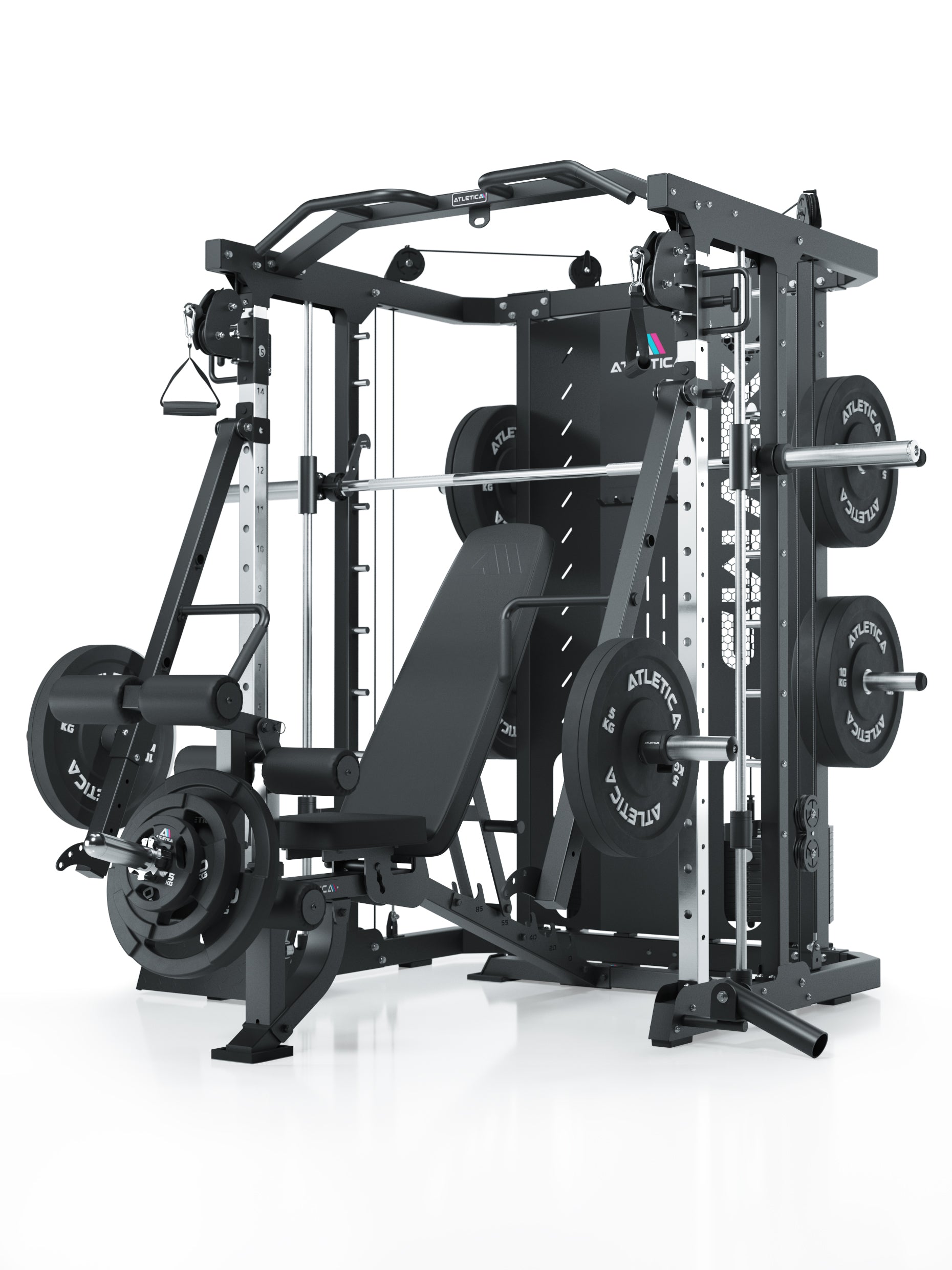 Kraftstation  SWAT mit Multipresse und Hantelbank mit Leg Option: #variante_set-target