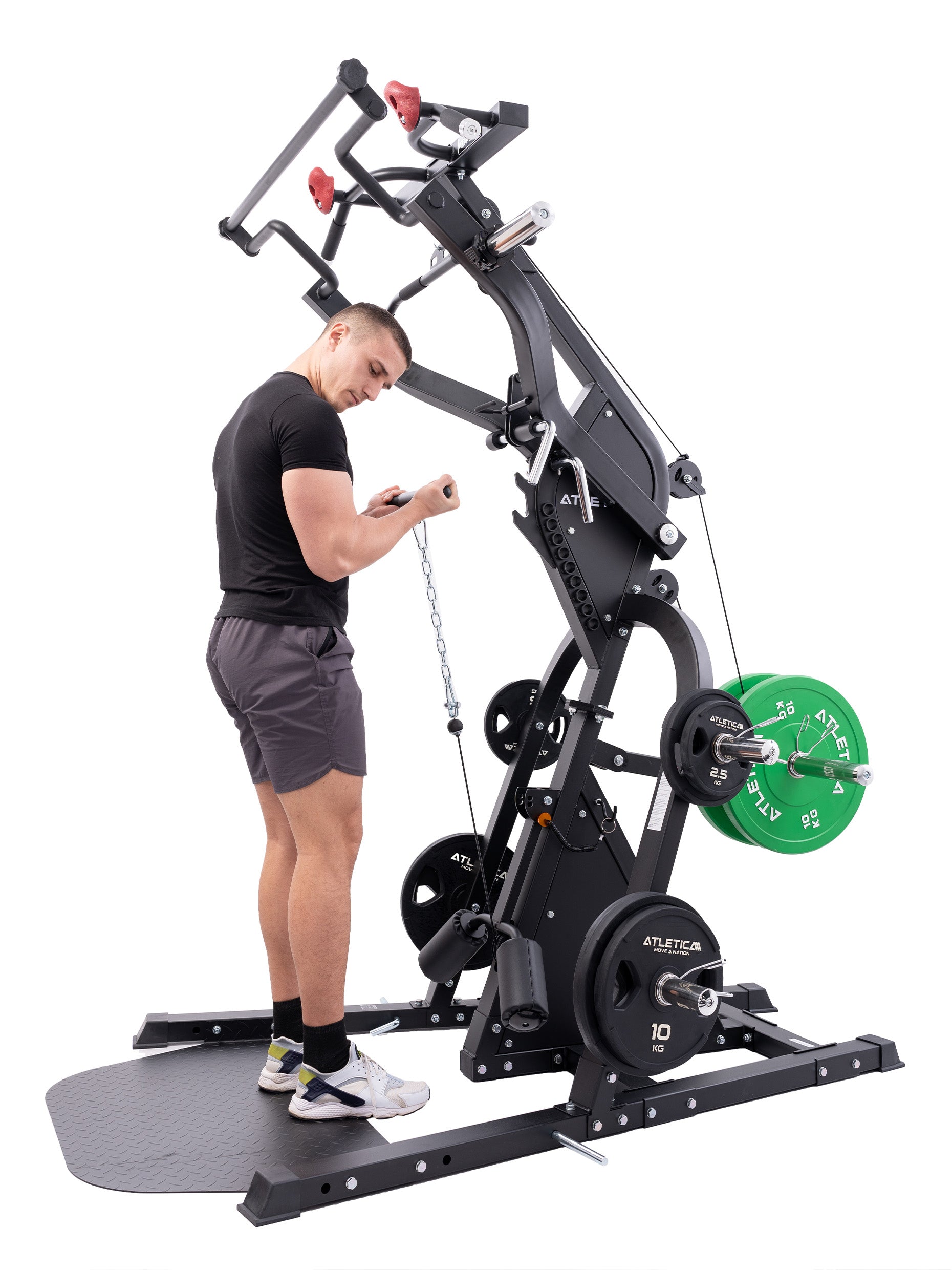 Kabelzugstation Triton, Multigym Triplex Station: verstellbare Einstellungen, #variants_triton-basic