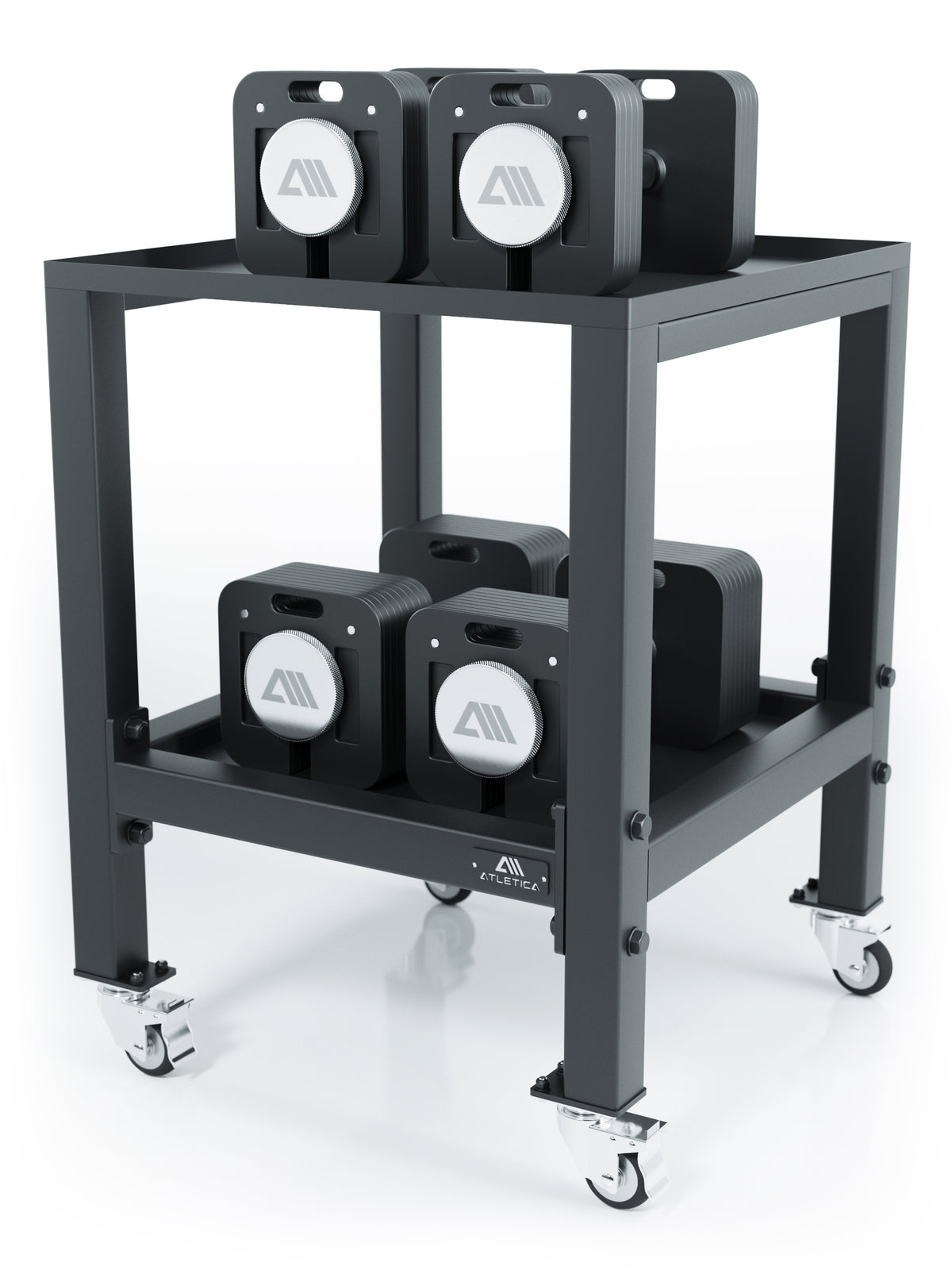 ATLETICA Dumbbell Stand for Adjustable Dumbbells | QUAD