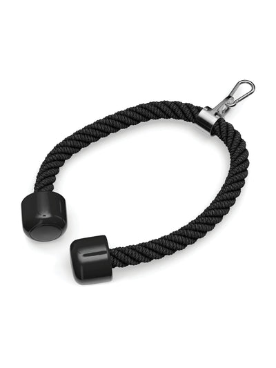 Trizepsseil Zubehör: Kabelzug-Griff aus Nylon | Leicht, flexibel und belastbar | Mit Stoppern aus gehärtetem Kunststoff
