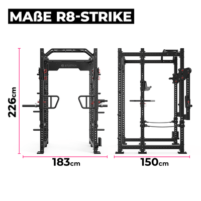 R8-Strike Power Rack: 279 kg